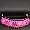 Bartact Paracord Grab Handles Compatible with Jeep Headrest - Black/HOT Pink Pair