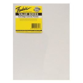 Fredrix 1473559 Cut Edge Double-Primed Canvas Panel, 8" x 10" Size, White