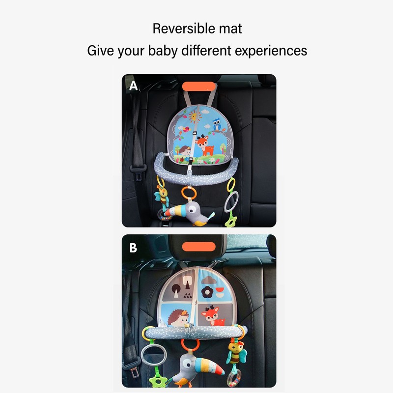 Baby Car Backseat Toy Adjustable Safe Educational Car Travel Newborn