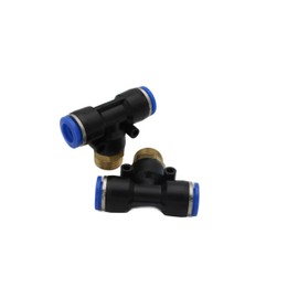 Pneumatic Multiple Plug Fitting TE 3/8 Inch - 10 mm IQS T-Piece Compressed Air