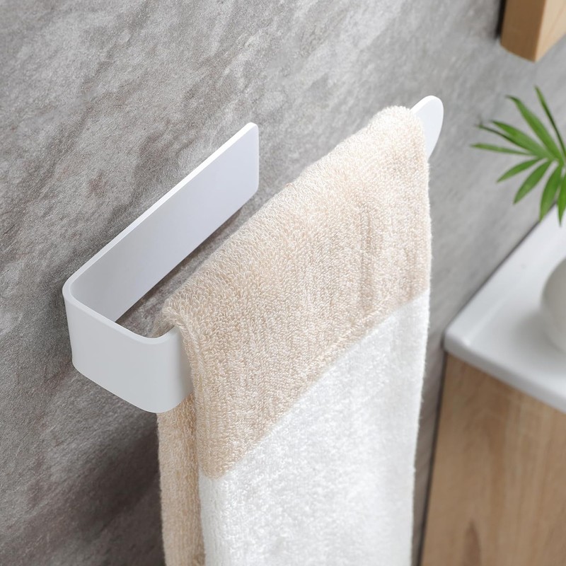 Self Adhesive Hand Towel Holder U Shaped Space Saving Acrylic