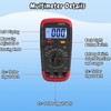 VINGVO Digital Multimeter, Handheld Multimeter Tester, 1999 Counts Capacitor Tester,