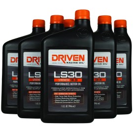 Driven Motor Oil -LS30 Racing Oil - High Zinc - 5W30 - Full Synthetic - 6 qt