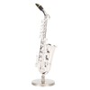 Miniature Saxophone with Stand and Case Mini Musical Instrument Miniature