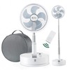 Marchpower Portable Standing Fan with Remote 10" Collapsible Fan Osciallating