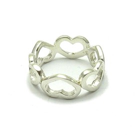 Stylish sterling silver ring women solid 925 size G -Z Empress jewellery