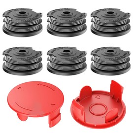 Grass Trimmer Line Spool F016800351 with Spool Cover 1600A00X61, Thread Spool Suitable for Bosch ART 24 ART 24+ ART 27 ART 27+ ART 30 ART 30+, 6 m Length Diameter 1.6 mm