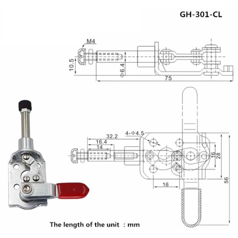 Fafeicy Stainless Steel Toggle Tensioner, Push-Pull Toggle Tensioner, Non-Slip Horizontal