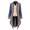 Crubelon Men Steampunk Medieval Jacket Gothic Victorian Frock Coat Uniform