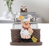 Chef Stature Holder Decorative Synthetic Resin Ingenious Vivid Chef Figurine