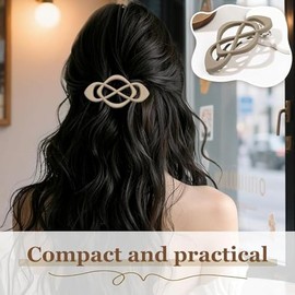 LOVINSHOW - Pinzas de pelo grandes mate de 10,16 cm (4 pulgadas), pinzas grandes antideslizantes para mujeres, agarre fuerte para cabello grueso/fino 