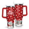 qoepfnsh Christmas Tumbler 40 oz Christmas Tumblers with Handle and