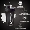 IronMaxx Protein Shaker with Screw Cap, Black / Brown, 700