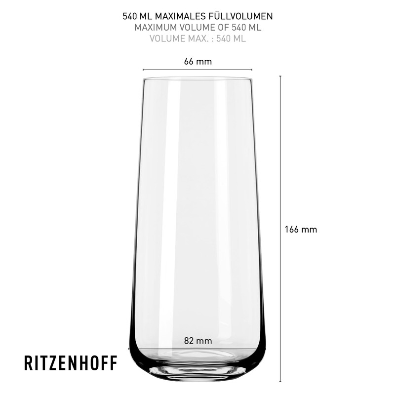 RITZENHOFF 6241001 Set di bicchieri universali – Serie Sommersonett –
