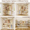 L2 Wall Mounted Closet System, Industrial Pipe Clothing Rack Clothes