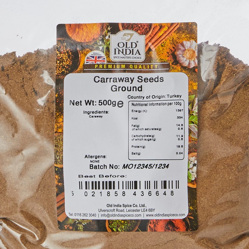 Old India Carraway Seeds Ground 500g