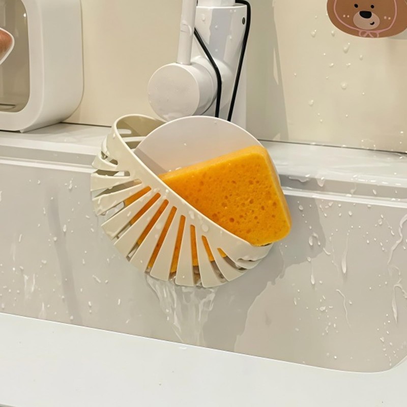 Dancepanda Sponge Holder for Kitchen Sink Suction,Kitchen Sink Organizer Caddy