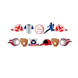 Baseball Birthday Party Banner Baseball Sign Sports Paper Garlands Ball Sports Baseball Pennant Bunting Flag Decor for Party Supplies Baby Shower Boys and Girls