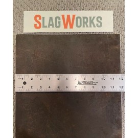 SlagWorks 1/8x12x15 inch steel plate 12”x15” A36 Hot Roll Flat .125" Thick