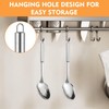 2 Pack Stainless Steel Cooking Spoon Set, Round Heat Resistant