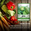 Gardeners Basics, Okra Seeds for Planting - Clemson Spinless Heirloom,