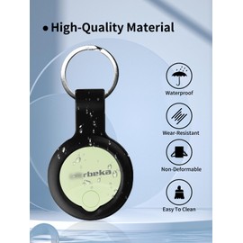 Case for Ultrbeka Air Tags - Superior Silicone Build, Shockproof & Anti - Slip.Protects Against Scratches. Precise Cutouts Ensure Full Functionality.Black+White+Pink+Orange.