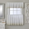 SKL Home Carrick Stripe Valance, 56x13, Natural