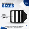 DOJA Barcelona Plastic Buckles, Pack of 10, Tension Buckle with
