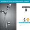 Handheld Shower Head with ON/OFF Switch,Detachable 8 Mode High Pressure