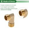 HEROFFIX Brass Pipe Fittings 1/2" Male Double External Thread Elbow