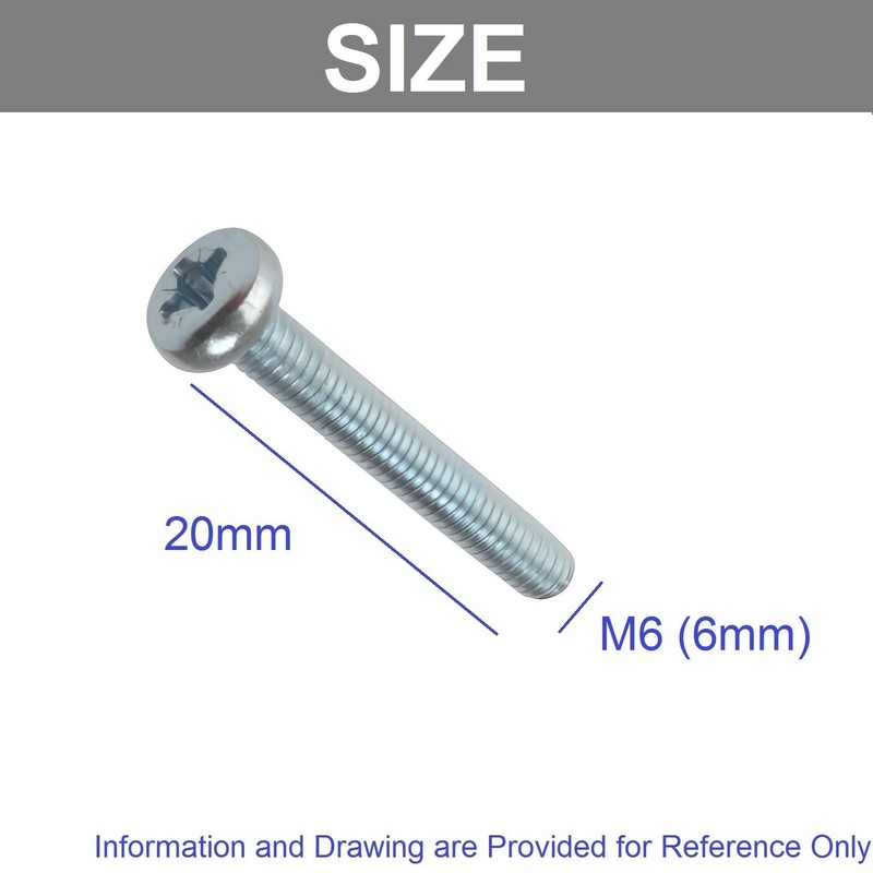 TERF® M6 X 20mm Pozi Pan Head Machine Screws Stainless