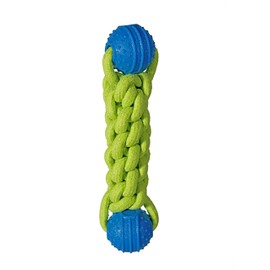 Chase 'n Chomp Rolo Super Tough Tug Floating Dental Ball Dog Toy, Large