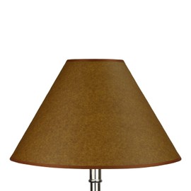 FenchelShades.com Lampshade 5" Top Diameter x 15" Bottom Diameter x 10" Slant Height with Washer (Spider) Attachment for Lamps with a Harp (Paper Oiled Kraft)