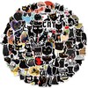 Bric Dodo Pack of 100 Black Cat Stickers Laptop Phone