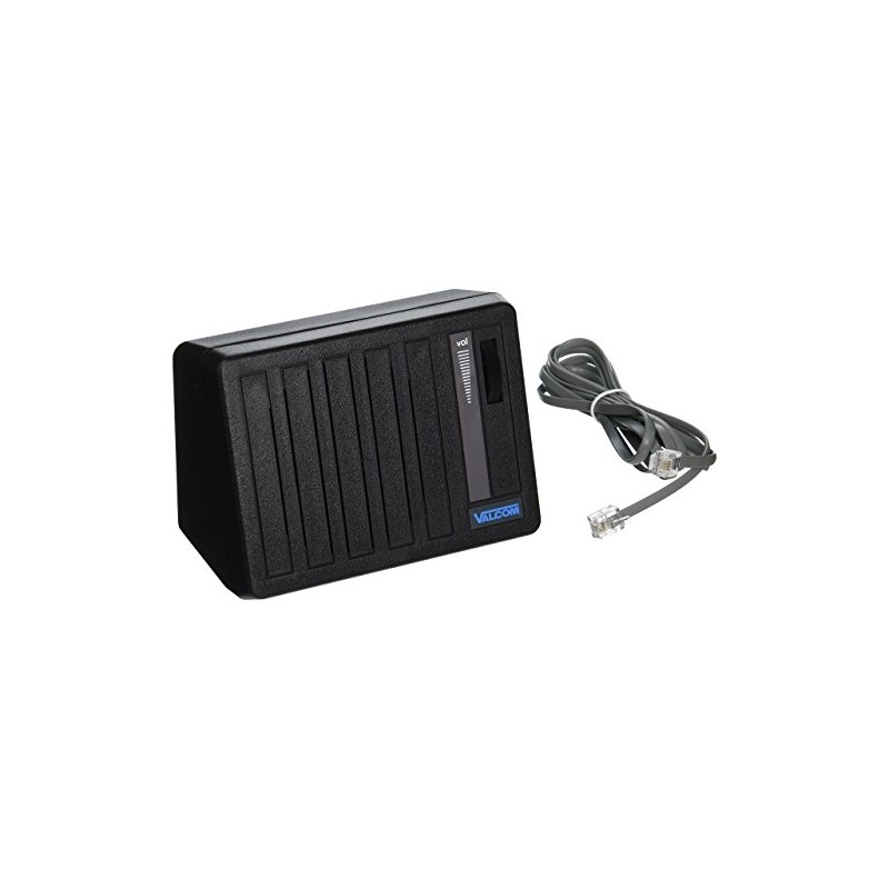 Valcom V-763-BK One Way Desktop and Wall Speaker, Black