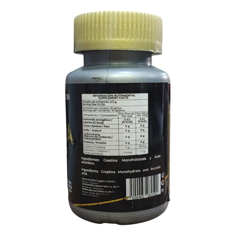 Creatina Monohidratda Cpsulas 60 Caps Sin Sabor