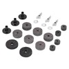 21Pcs Cymbal Felt Clutch Bracket Tube Drum Accessory with Stainless