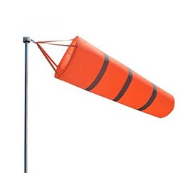 Airport Windsock Outdoor Orange Stripe Windsock Measurement Sock Bag with Reflective Belt(80cm/31inch)