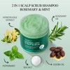 VOERUY Scalp Scrub, Rosemary Scalp Exfoliator Scrub Shampoo, 2-in-1 Scalp