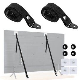 TV tilt protection, tilt protection furniture, TV seat belts, tilt protection for TV, adjustable TV tilt lock for child and baby protection, no drilling, pack of 2