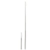 com-four® 2 x Foldable Stainless Steel Straws, Rustproof and Reusable,