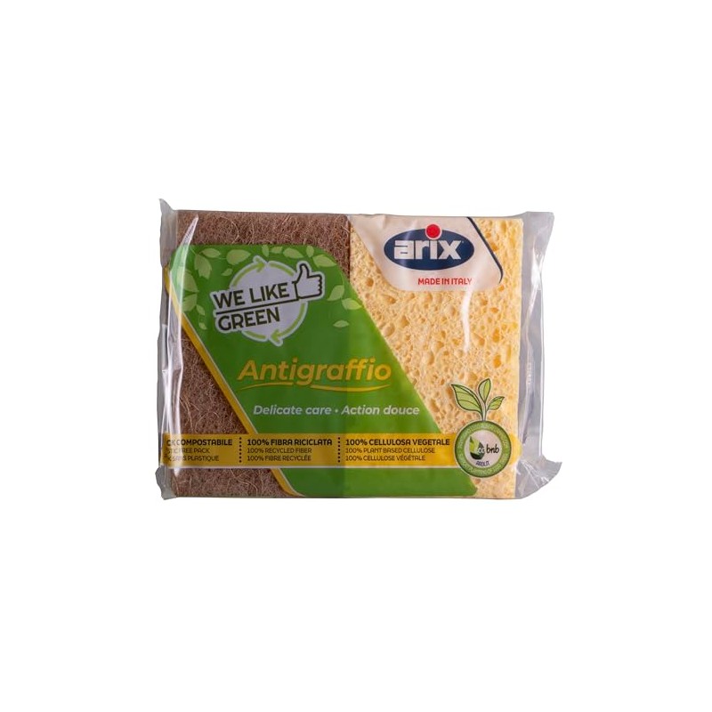ARIX Scratch Resistant Delicate Care, 2 Cellulose Sponges from the