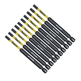 10 x SabreCut SCTX3089_10 89mm T30 TX30 Magnetic Impact Screwdriver Driver Bits Set Torx Heavy Duty Compatible with Dewalt Milwaukee Bosch Makita and More