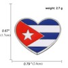 Heart-shaped Cuba National Flag Enamel Pin and cuban Badge Brooch