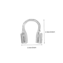 TEHAUX 300pcs U Shape Wire Guards Premium Copper Jewelry Findings for DIY Necklace Earring and Bracelet Making Durable Protective Accessories for Crafting