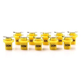 DDM Tuning 10pc T5 B8.5D 1 x 5050 SMD LED Light bulb, (Amber)
