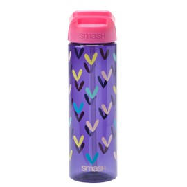 Smash Heart Water Bottle with Straw 700ml