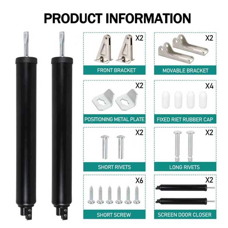 Screen Door Closer Door Closer Kit,Gate Close for (Medium and