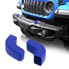 ASUBHA 2Pack Factory Bumper Tow Hook Covers for Most Cars Front Bumpers, Rubber Sleeve Protectors for Front Bumper, Automotive Exterior Accessories