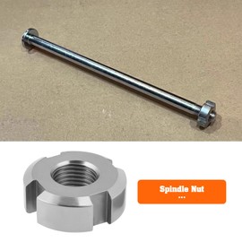 YINETTECH Bicycle Metal Swing Arm Axle Nut Behind Axle Nut Spindle Nut Jackshaft Nut Compatible with Surron Light Bee Swingarm 22x10x8mm (Sliver)